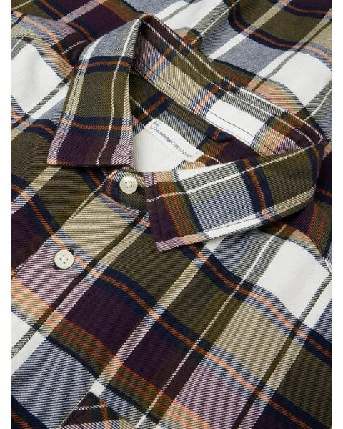 KnowledgeCotton Apparel Kariertes Hemd CHECKERED SHIRT Flanell aus Bio-Baumwolle – Ansicht 4