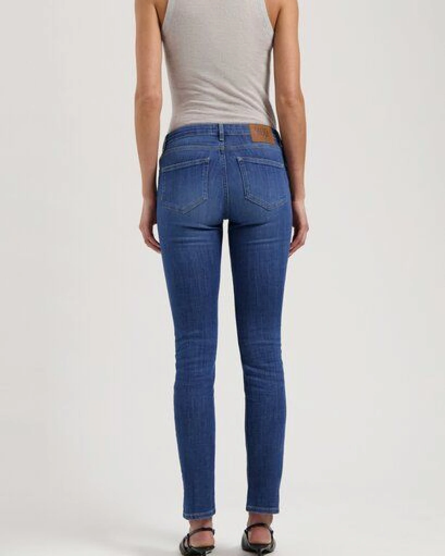 MUD Jeans Damen Jeans Slim Fit "Faye - Stone Indigo" – Ansicht 3