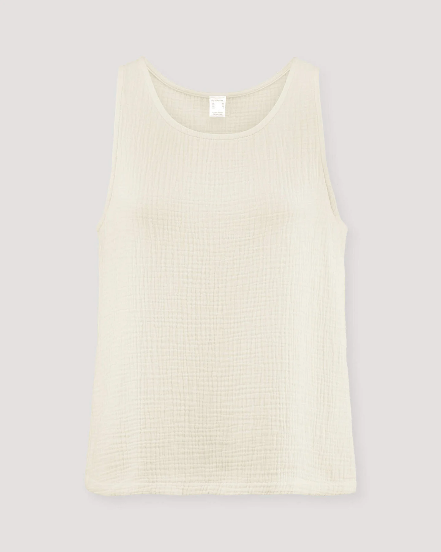 hessnatur Damen Musselin Top PURE COMFORT aus Bio-Baumwolle - natur - Größe 48 – Ansicht 3