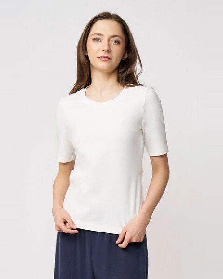 LANA Organic Basic Shirt aus Bio Baumwolle für Damen, Modell Vinnie