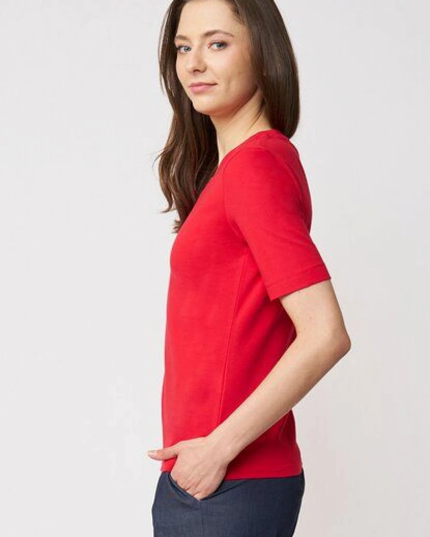 LANA Organic Basic Shirt aus Bio Baumwolle für Damen, Modell Vinnie – Ansicht 3