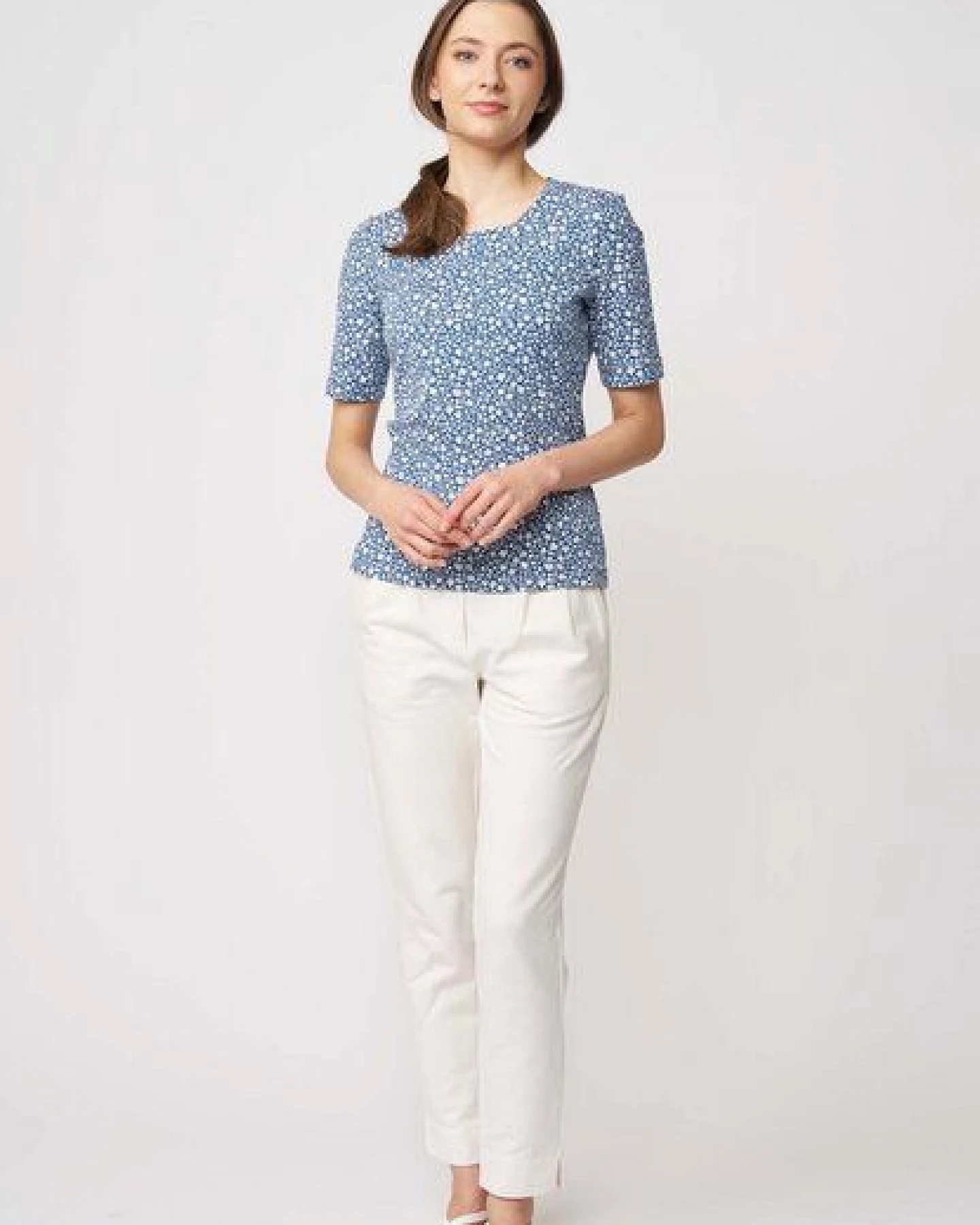 LANA Organic Basic Shirt aus Bio Baumwolle für Damen, Modell Vinnie – Ansicht 2