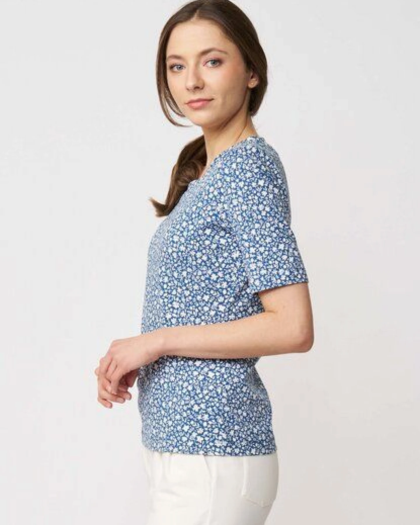 LANA Organic Basic Shirt aus Bio Baumwolle für Damen, Modell Vinnie – Ansicht 3