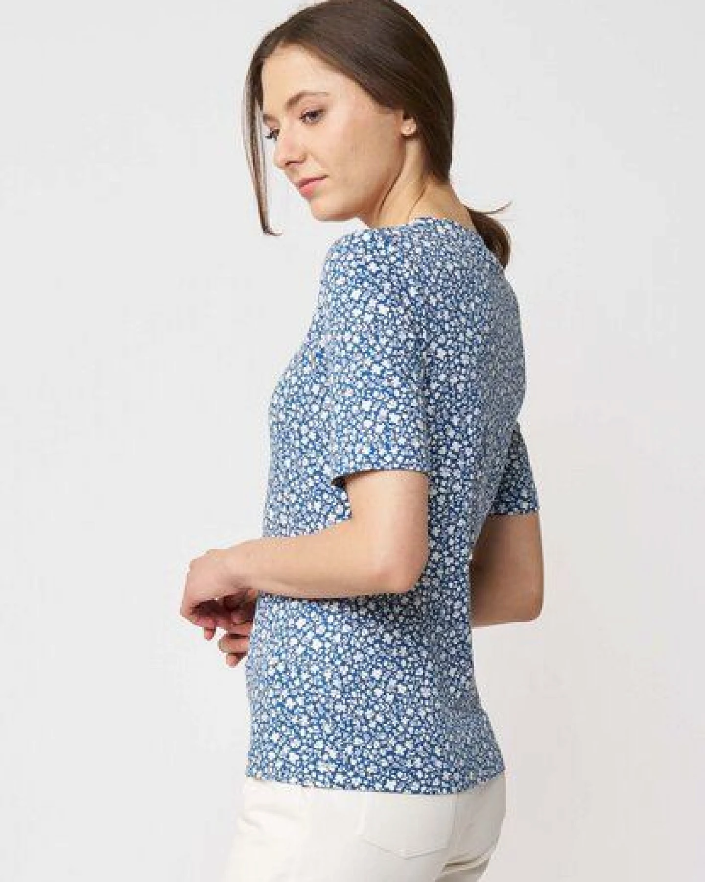 LANA Organic Basic Shirt aus Bio Baumwolle für Damen, Modell Vinnie – Ansicht 4