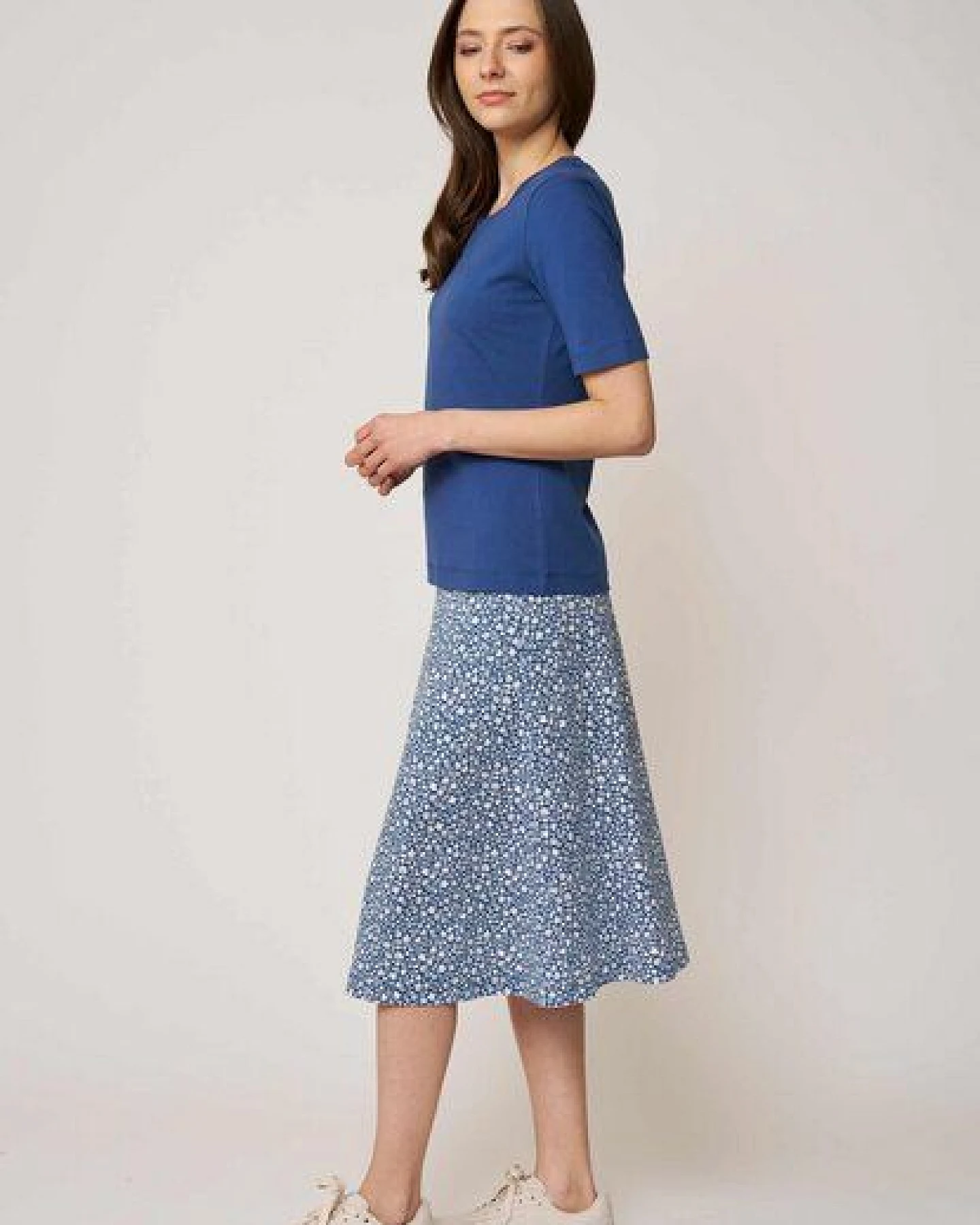 LANA Organic Basic Shirt aus Bio Baumwolle für Damen, Modell Vinnie – Ansicht 2