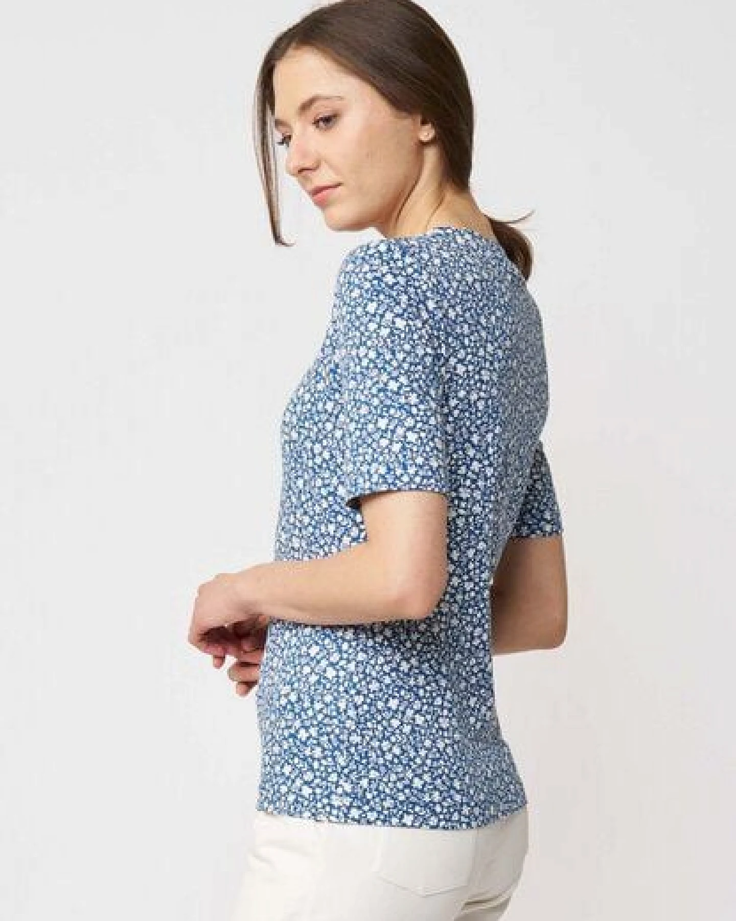 LANA Organic Basic Shirt aus Bio Baumwolle für Damen, Modell Vinnie – Ansicht 4