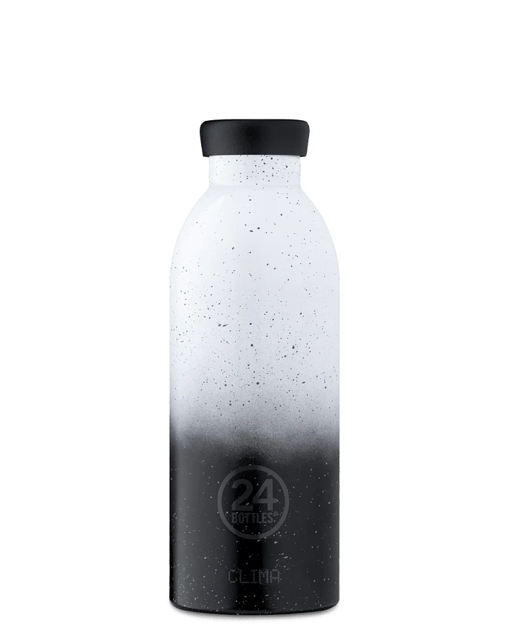 Thermos Trinkflasche aus Edelstahl 500 ml, schwarz, personalisierbar, Clima Bottle Eclipse - 24Bottles