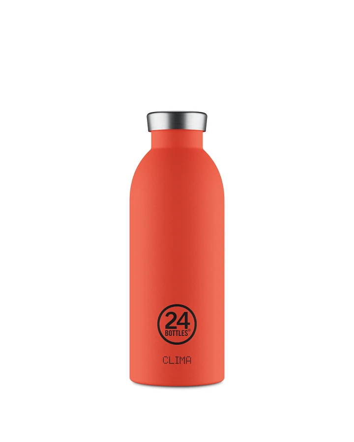 Thermos Trinkflasche aus Edelstahl 500 ml, rot, personalisierbar, Clima Bottle Pachino - 24Bottles