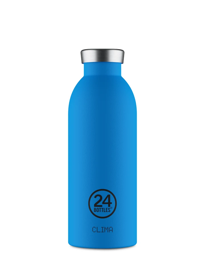 Thermos Trinkflasche aus Edelstahl 500 ml, blau, personalisierbar, Clima Bottle Pacific Beach - 24Bottles
