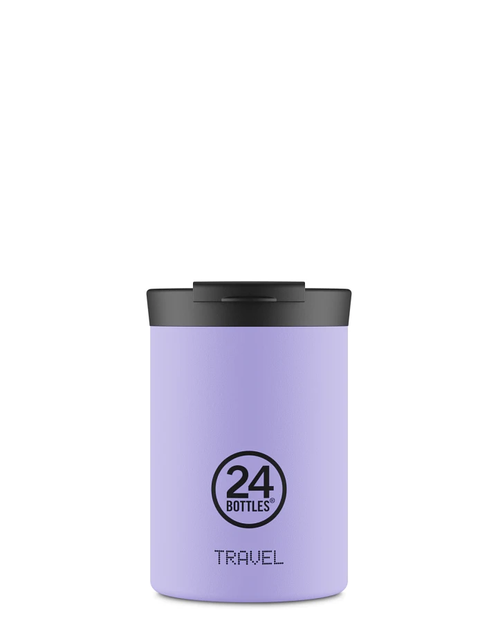 Thermos Becher to go, Isolierbecher 350 ml, lila, personalisierbar, Travel Tumbler Erica - 24Bottles