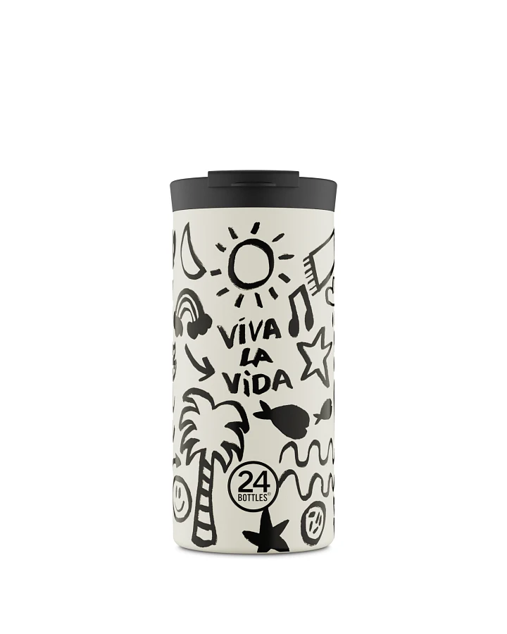 Thermos Becher to go, Isolierbecher 600 ml, , Travel Tumbler Viva la Vida - 24Bottles