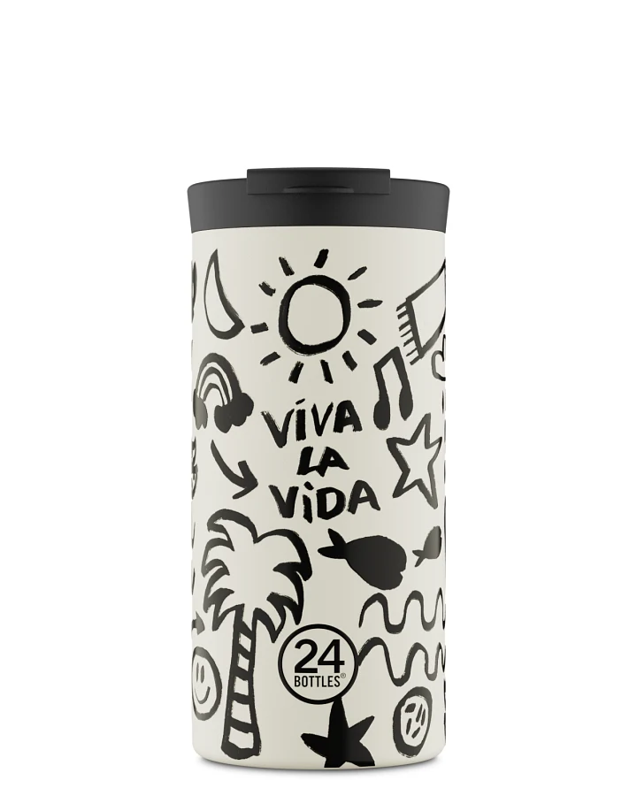 Thermos Becher to go, Isolierbecher 600 ml, , Travel Tumbler Viva la Vida - 24Bottles