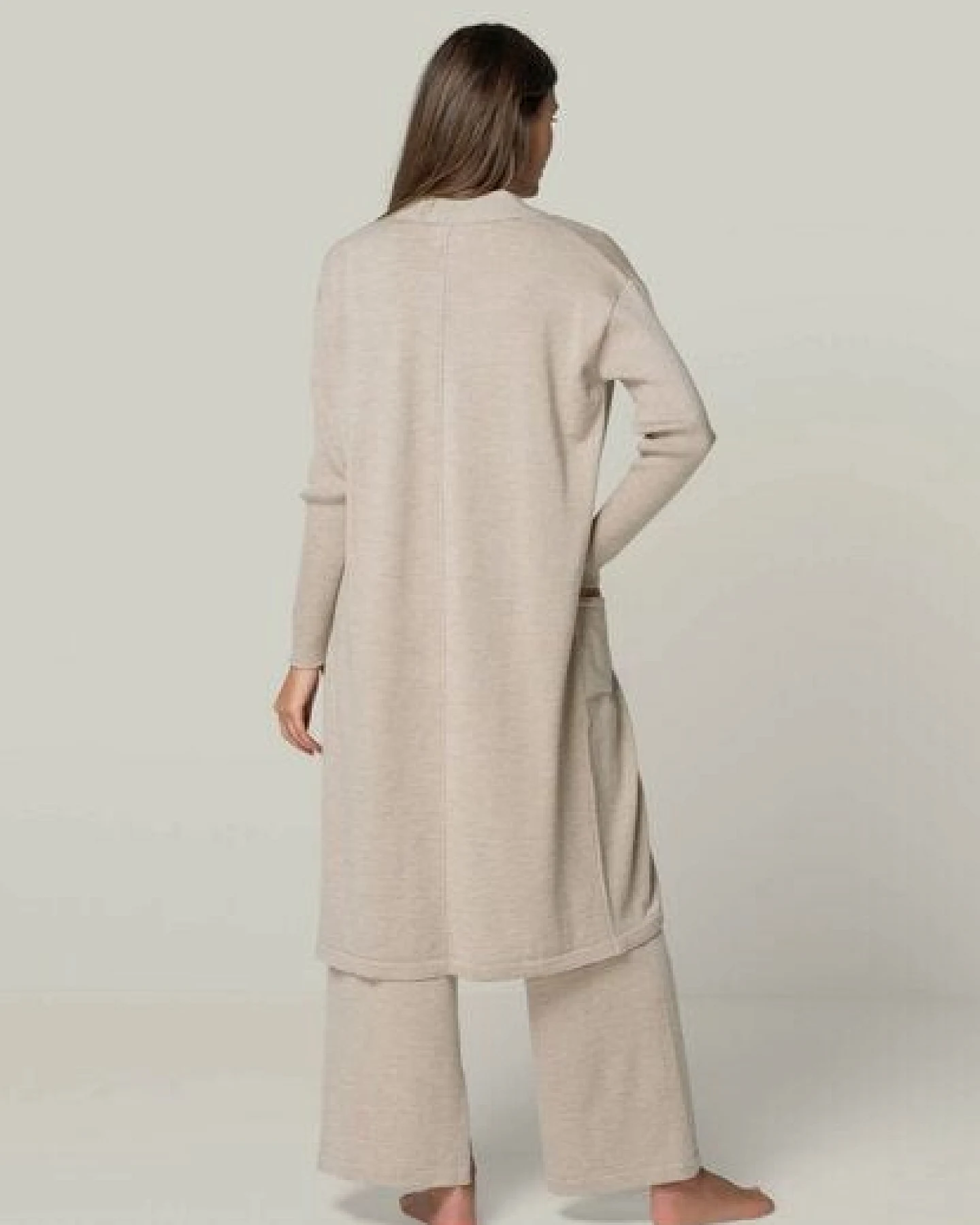 YOU LOOK PERFECT Merino Loungewear Set "Cardigan Blossom & Top Blossom & Hose Bailey" – Ansicht 4