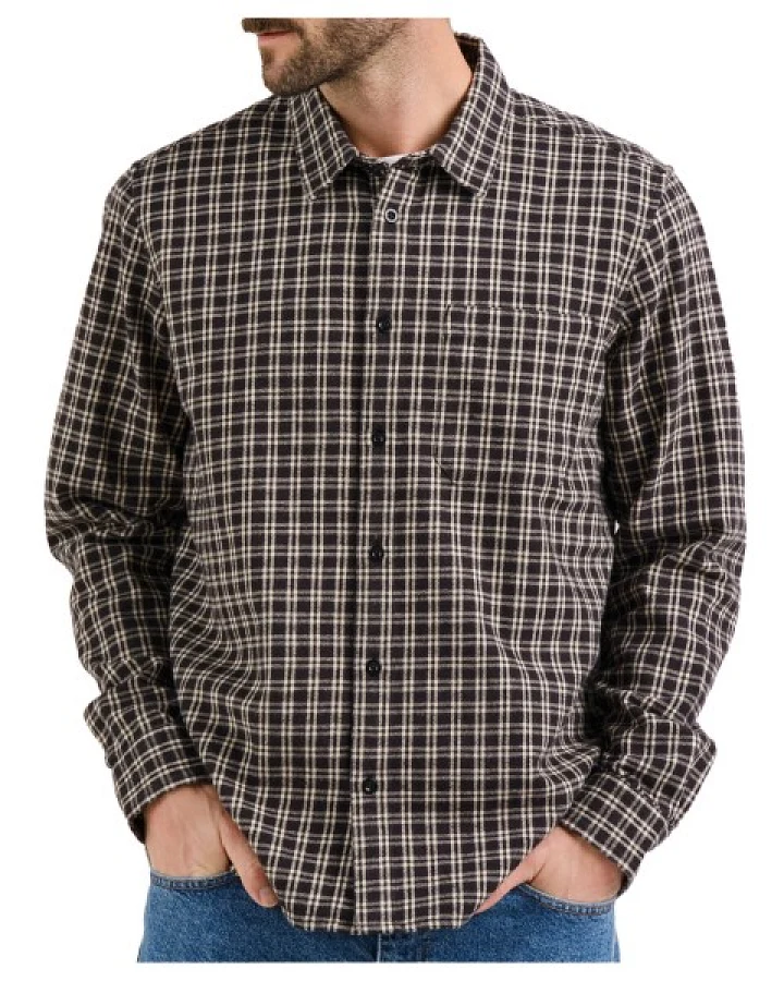 DEDICATED - Shirt Rute Flannel Check - Hemd Gr S grau