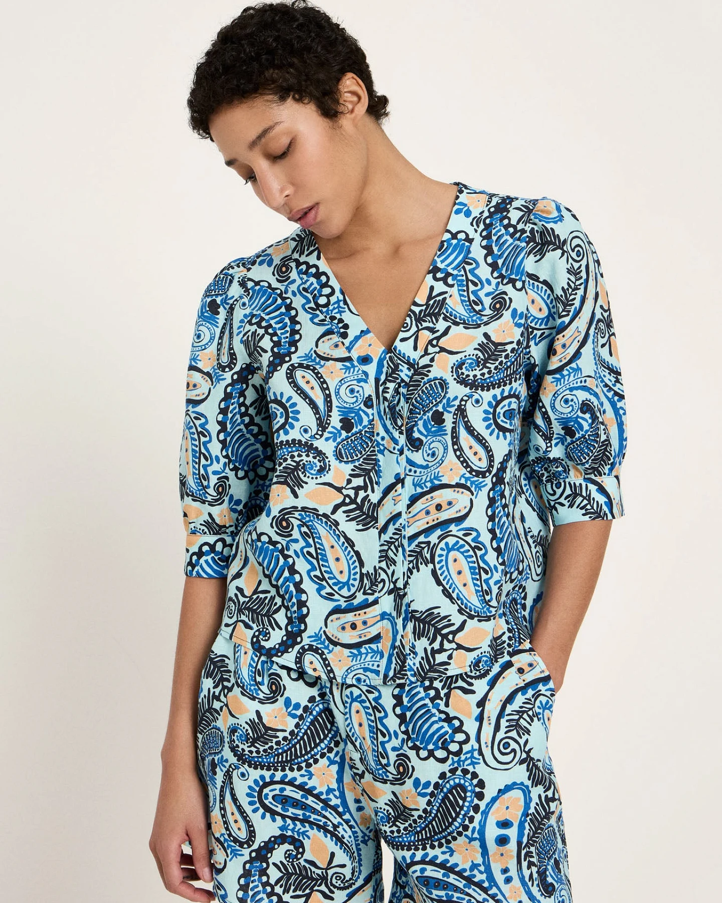 3/4 Arm Bluse (GOTS) – Ansicht 4