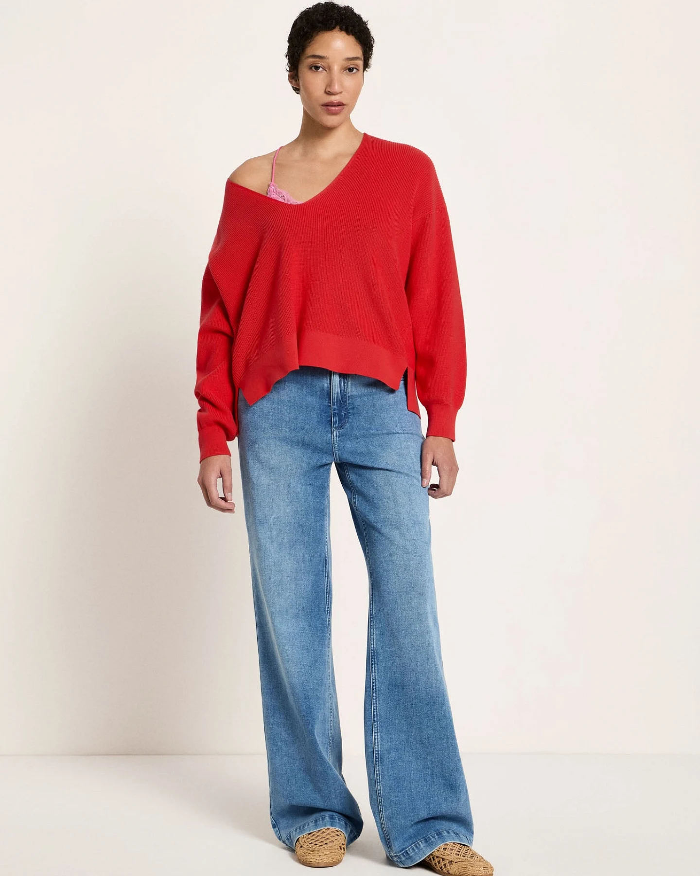 Pullover mit V-Ausschnitt (GOTS) – Ansicht 2