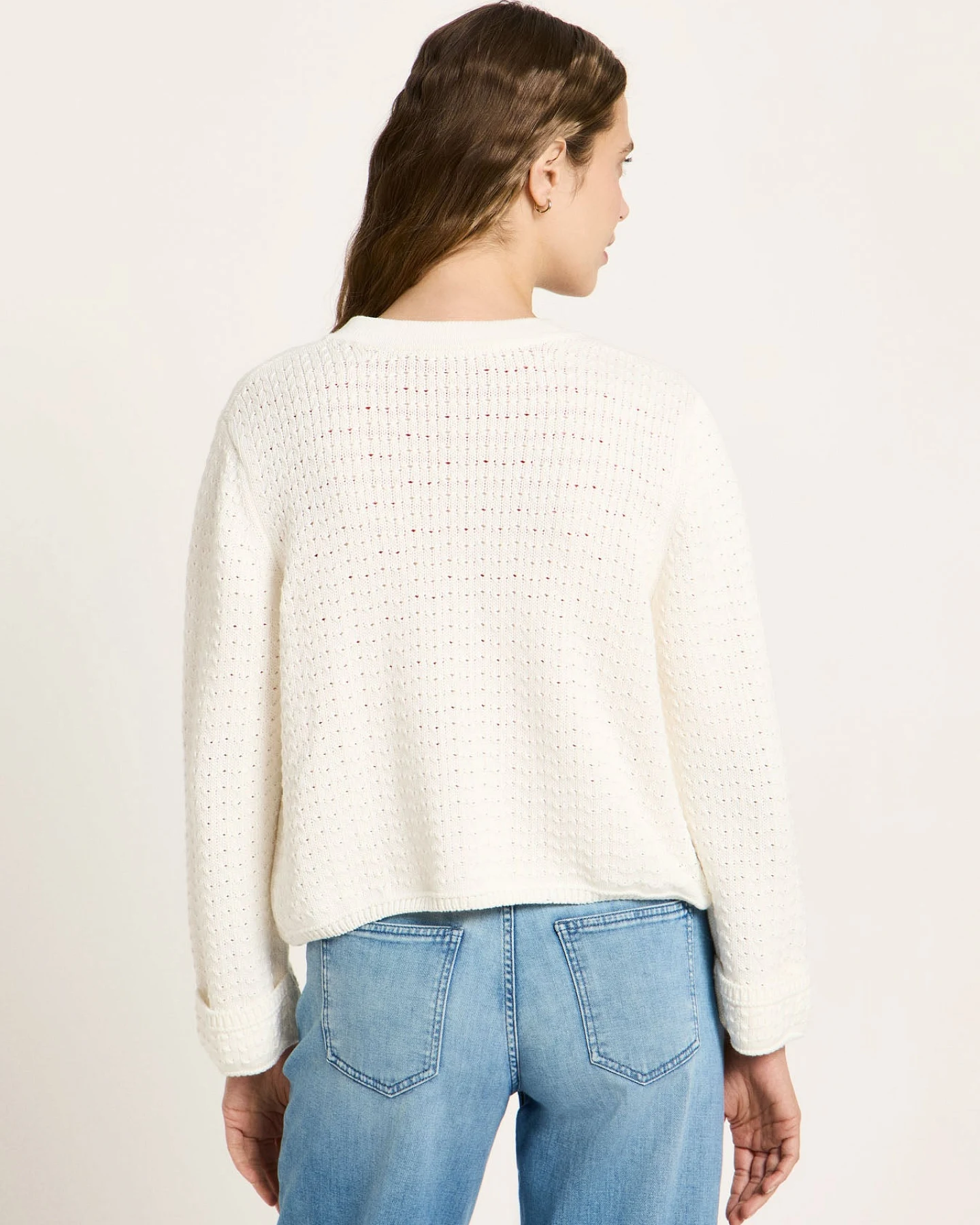 Strickjacke mit Struktur (GOTS) – Ansicht 4