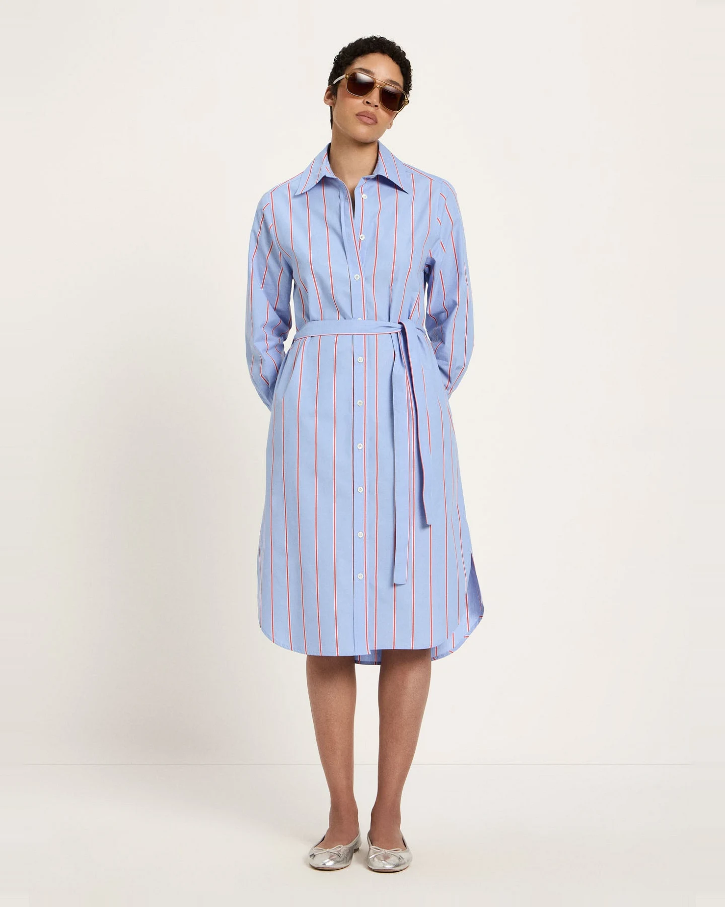 Streifen-Midikleid (GOTS) – Ansicht 3