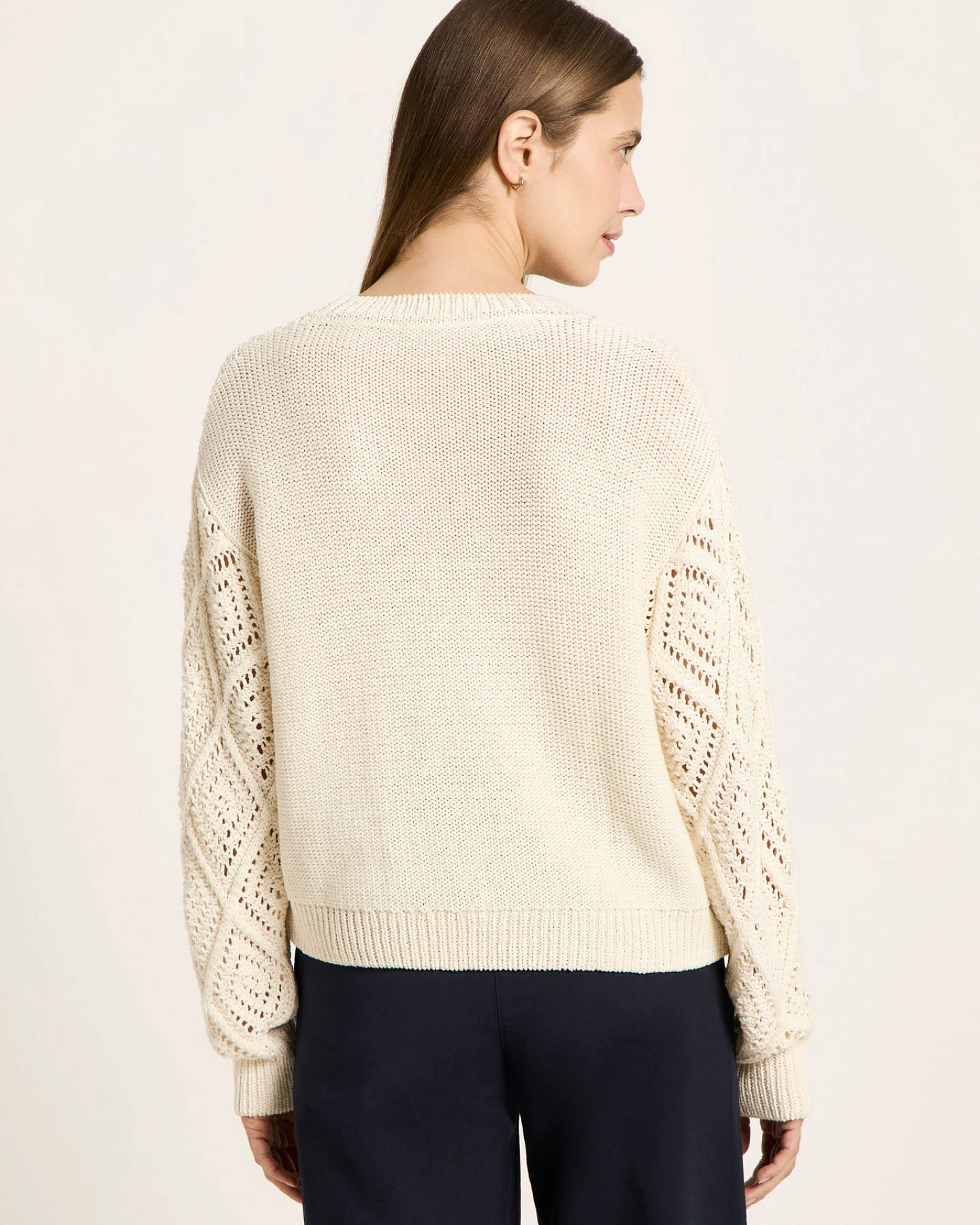 Lochstrick Pullover (GOTS) – Ansicht 5