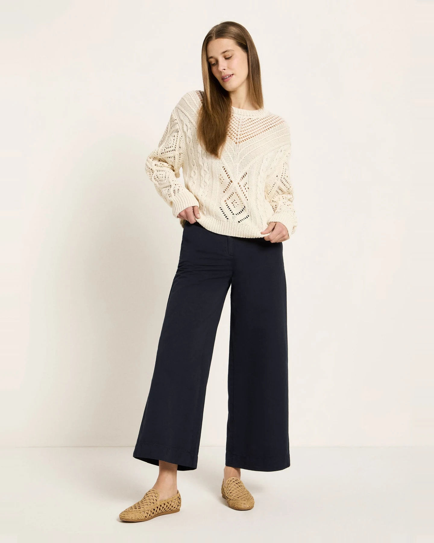 Lochstrick Pullover (GOTS) – Ansicht 4