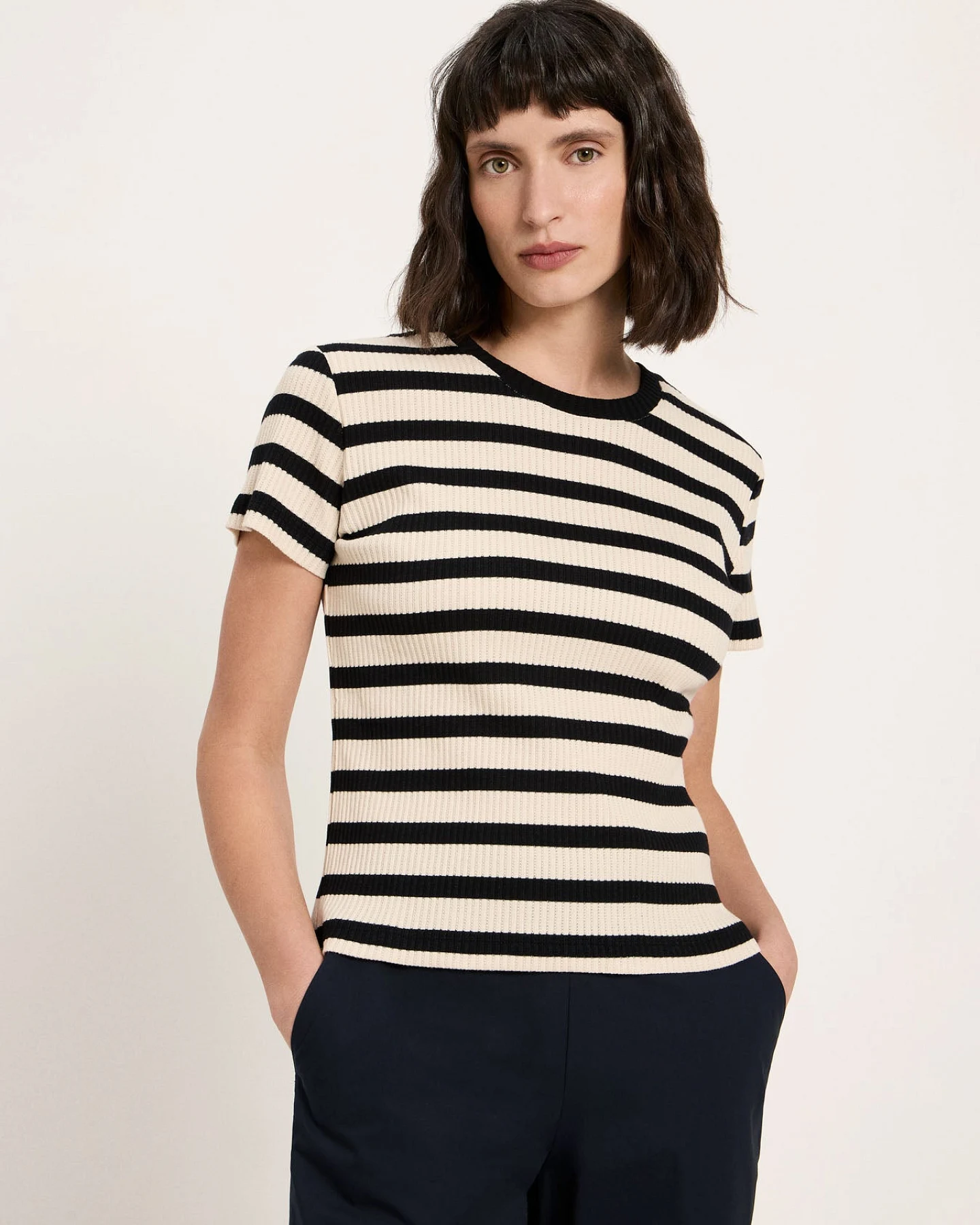 Shirt mit Streifen (GOTS) – Ansicht 3