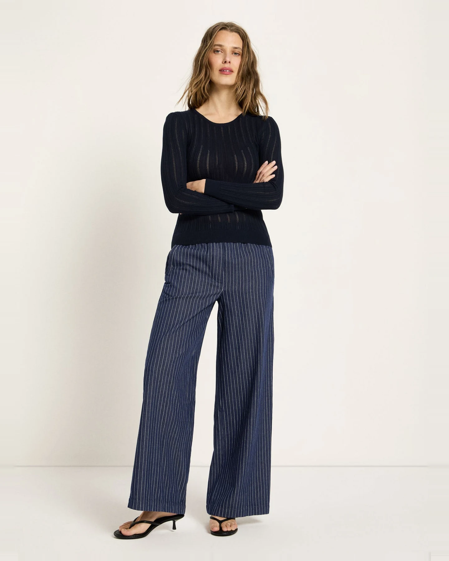Pointelle-Pullover (GOTS) – Ansicht 2