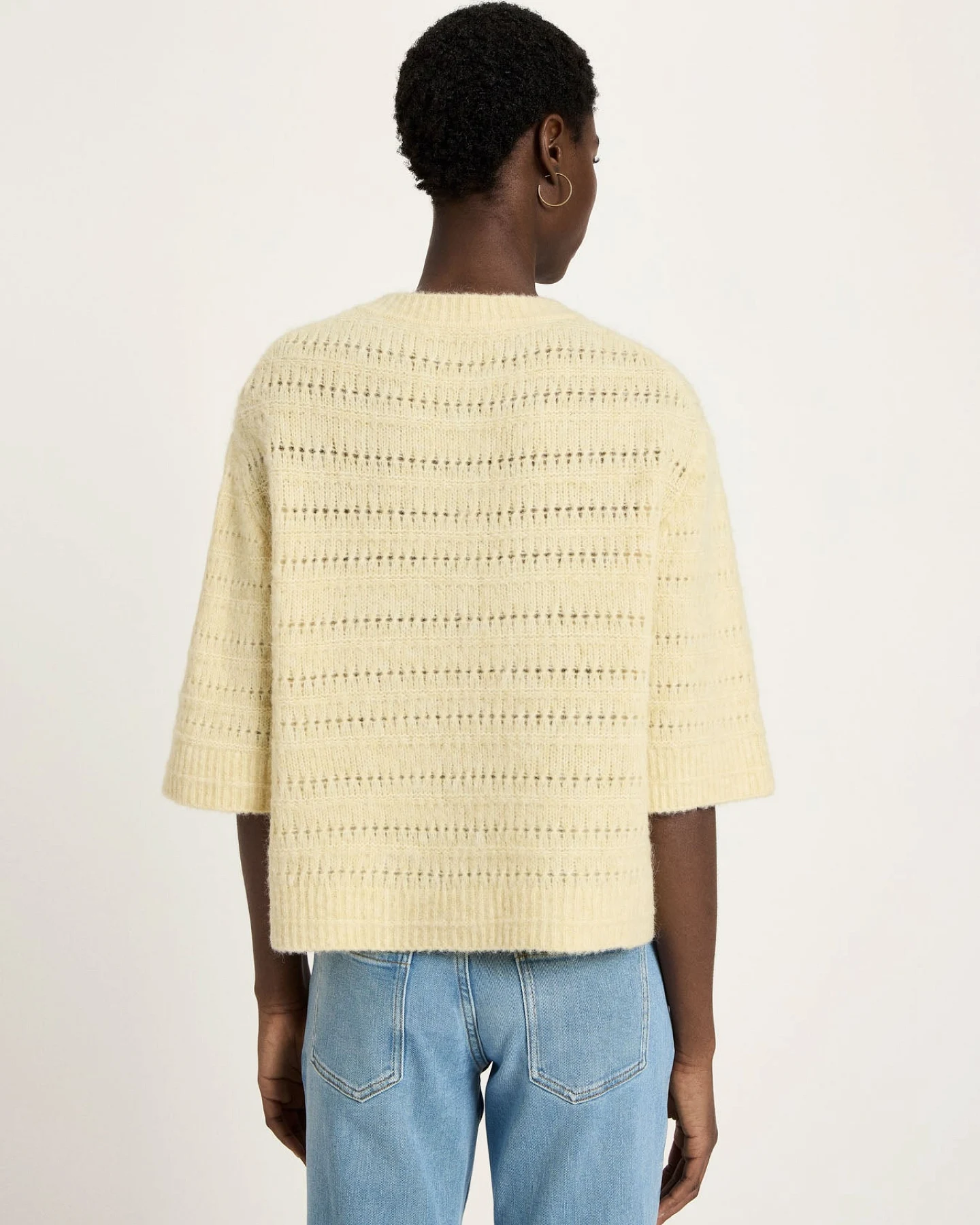 Strickjacke 3/4 Arm mit Ajour – Ansicht 6