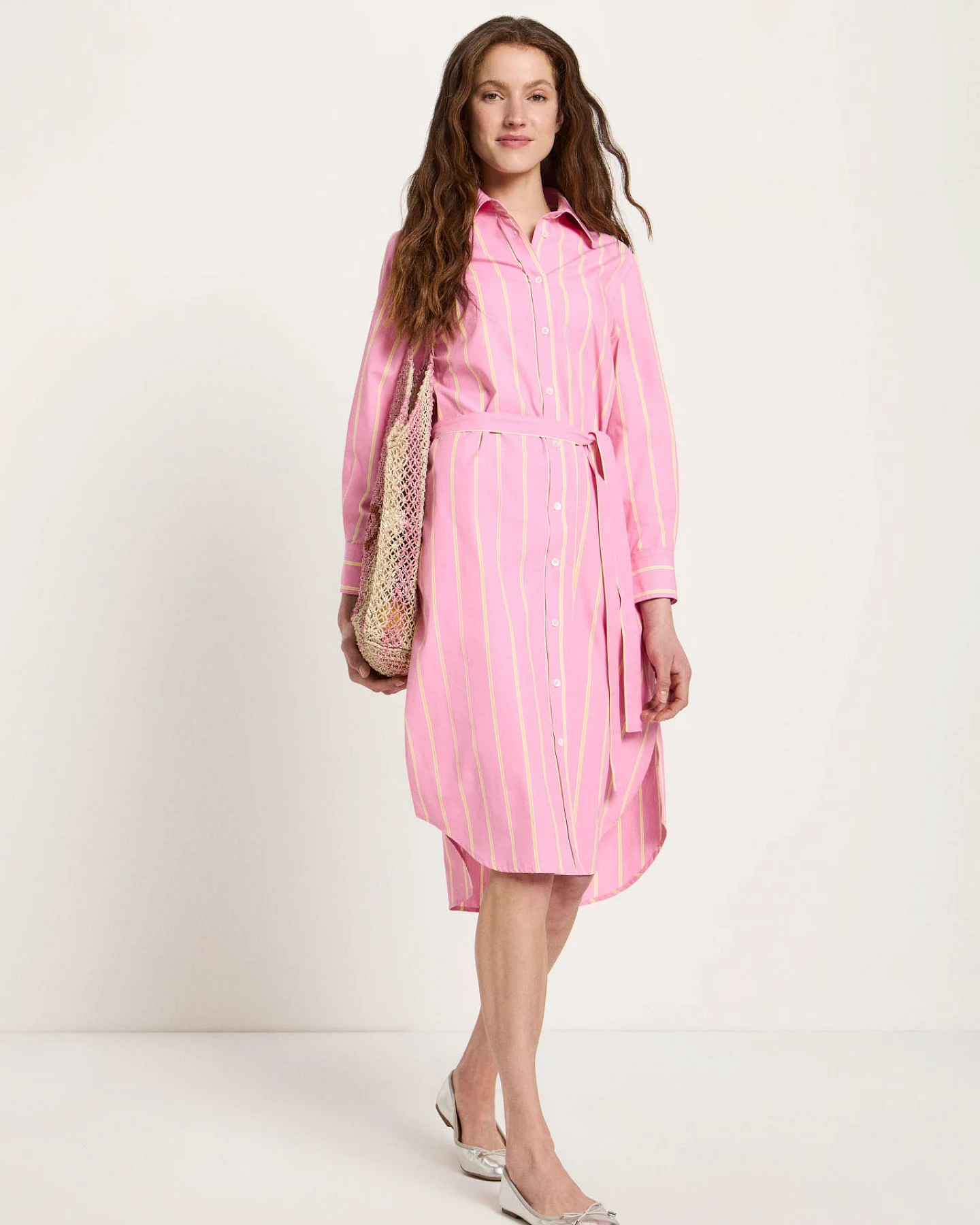 Streifen-Midikleid (GOTS) – Ansicht 2