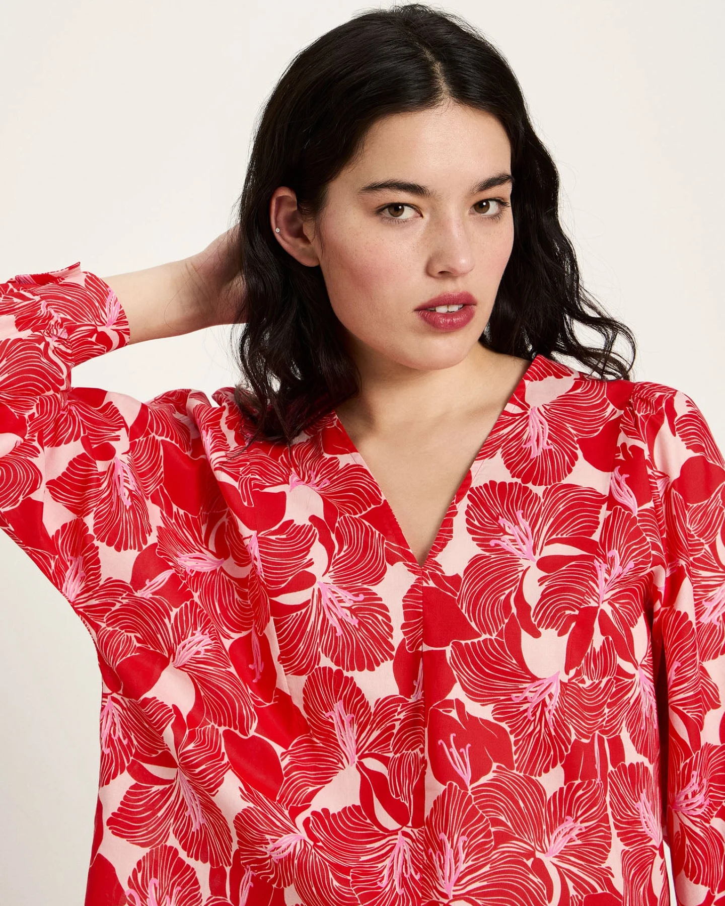 Bluse mit Kräuseln (GOTS) – Ansicht 4