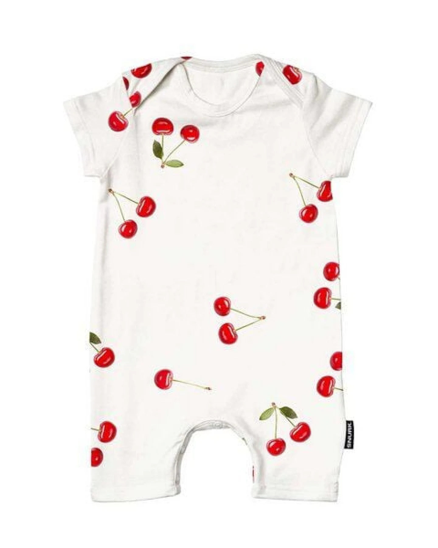 Snurk Baby Playsuit Body, Cherries -oder Krabben Design – Ansicht 2