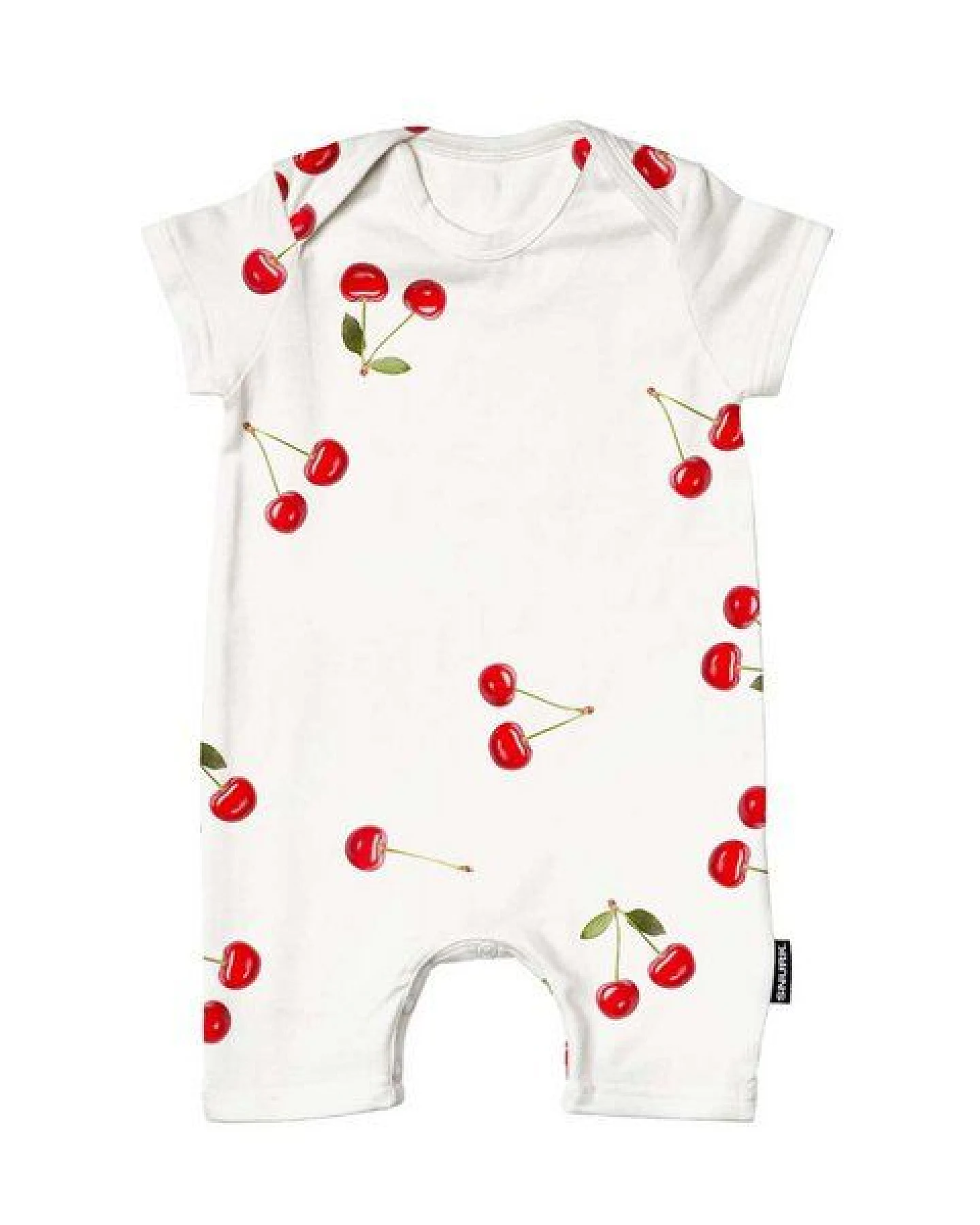 Snurk Baby Playsuit Body, Cherries -oder Krabben Design – Ansicht 2