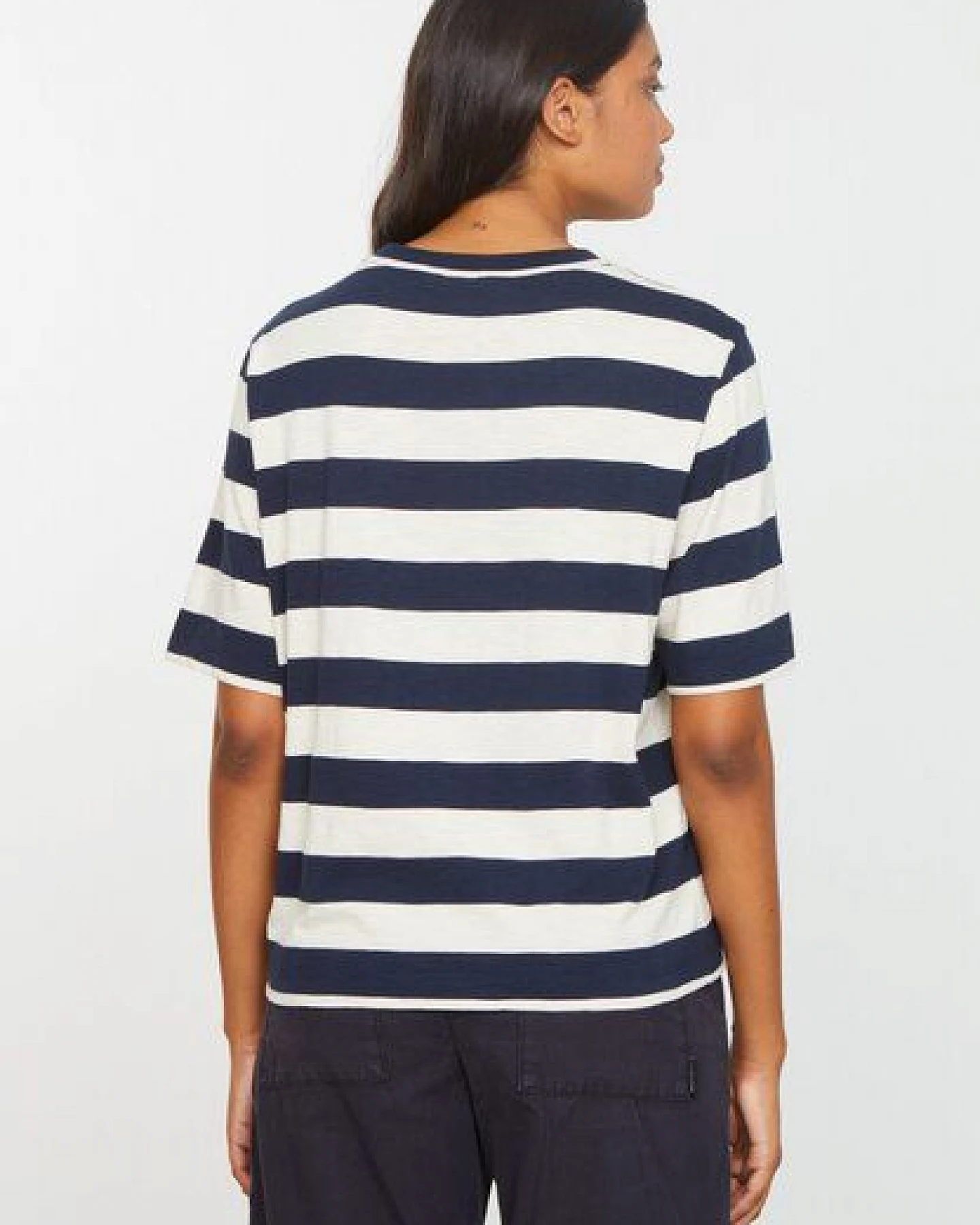 Damen T-Shirt aus Bio-Baumwolle - AZOLLA STRIPES - recolution – Ansicht 2