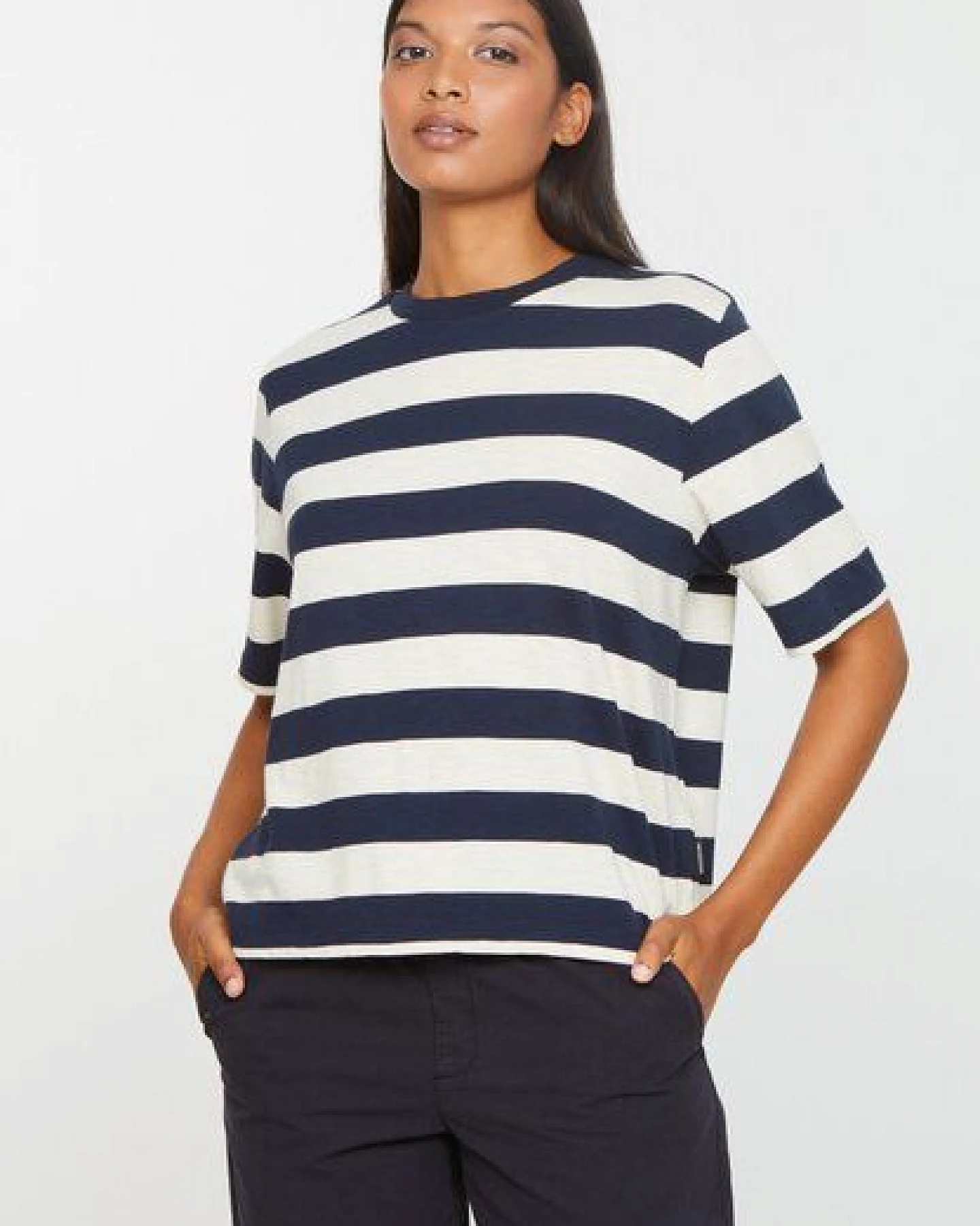 Damen T-Shirt aus Bio-Baumwolle - AZOLLA STRIPES - recolution – Ansicht 4