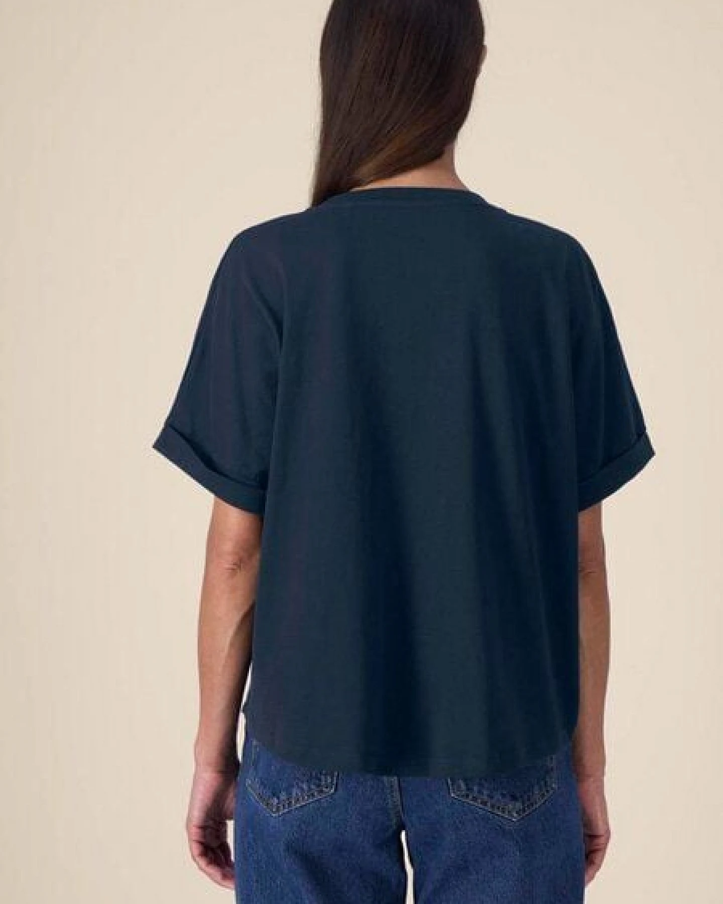 Kultgut Biofair & Vegan Oversize T-Shirt aus 100% feiner Biobaumwolle – Ansicht 2