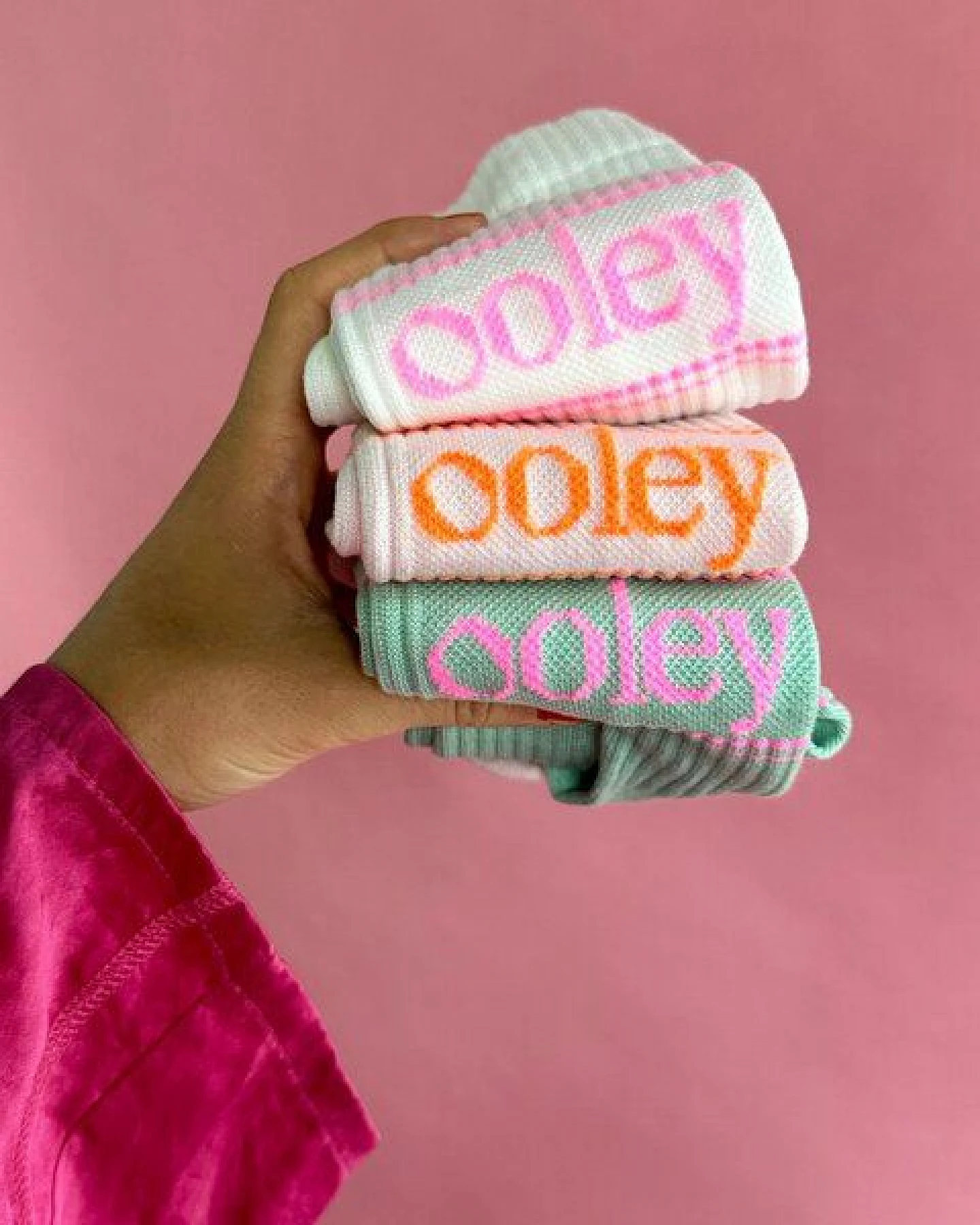 Socken "Ooley Pastel" aus Biobaumwolle made in Italy – Ansicht 3