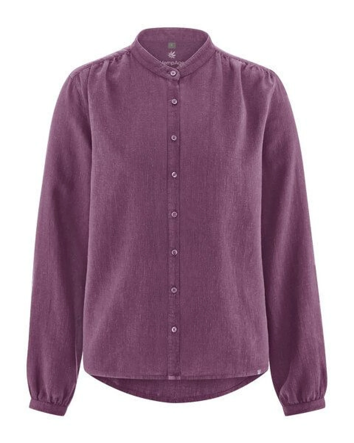 HempAge Feminine Stehkragenbluse Hanf/Biobaumwolle – Ansicht 2