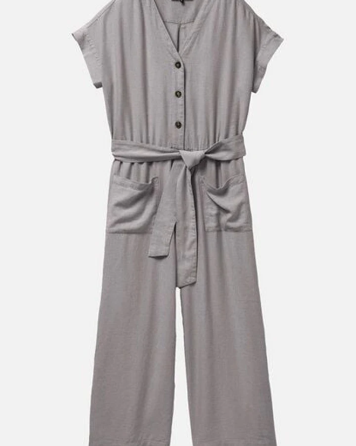 Damen Jumpsuit aus Leinen und LENZING ECOVERO Viskose Mix - DIANELLA - recolution