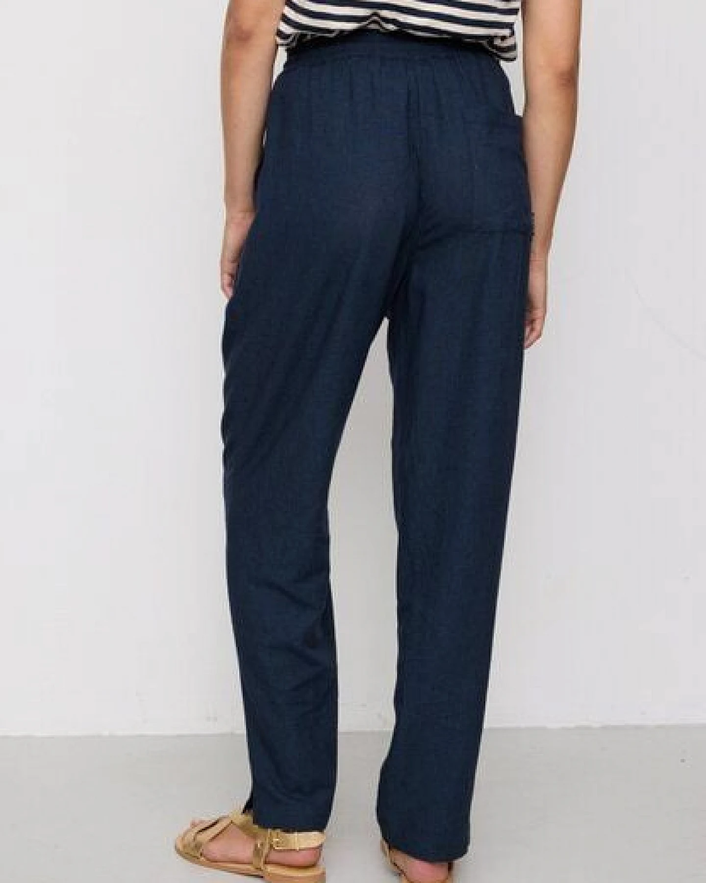 Damen Hose aus Leinen und LENZING ECOVERO Viskose Mix - MOONFLOWER - recolution – Ansicht 4
