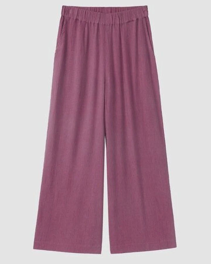 Produktseite: Damen Crinkle Hose aus LENZING ECOVERO Viskose - MANDEVILLA - recolution