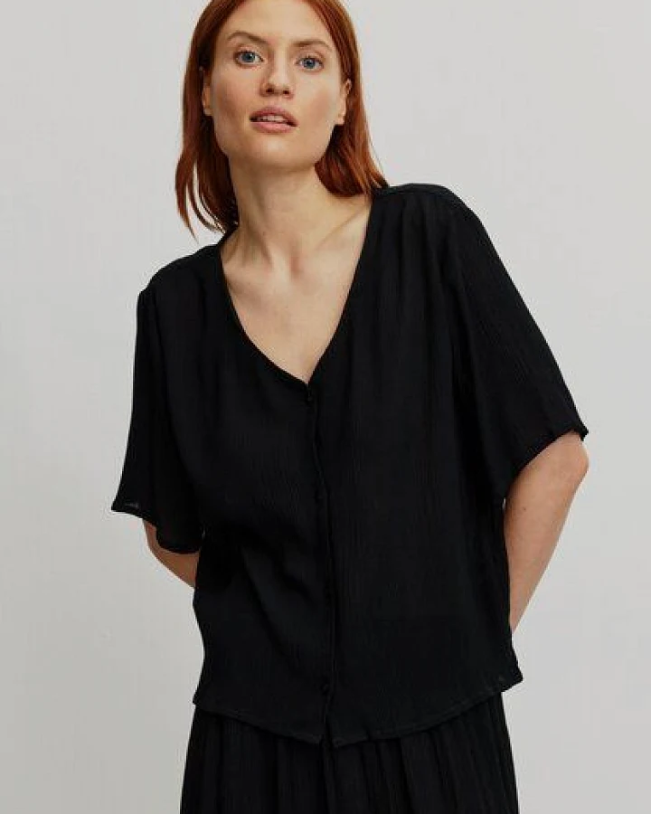 Damen Crinkle Bluse aus LENZING ECOVERO Viskose - SPIREA - recolution