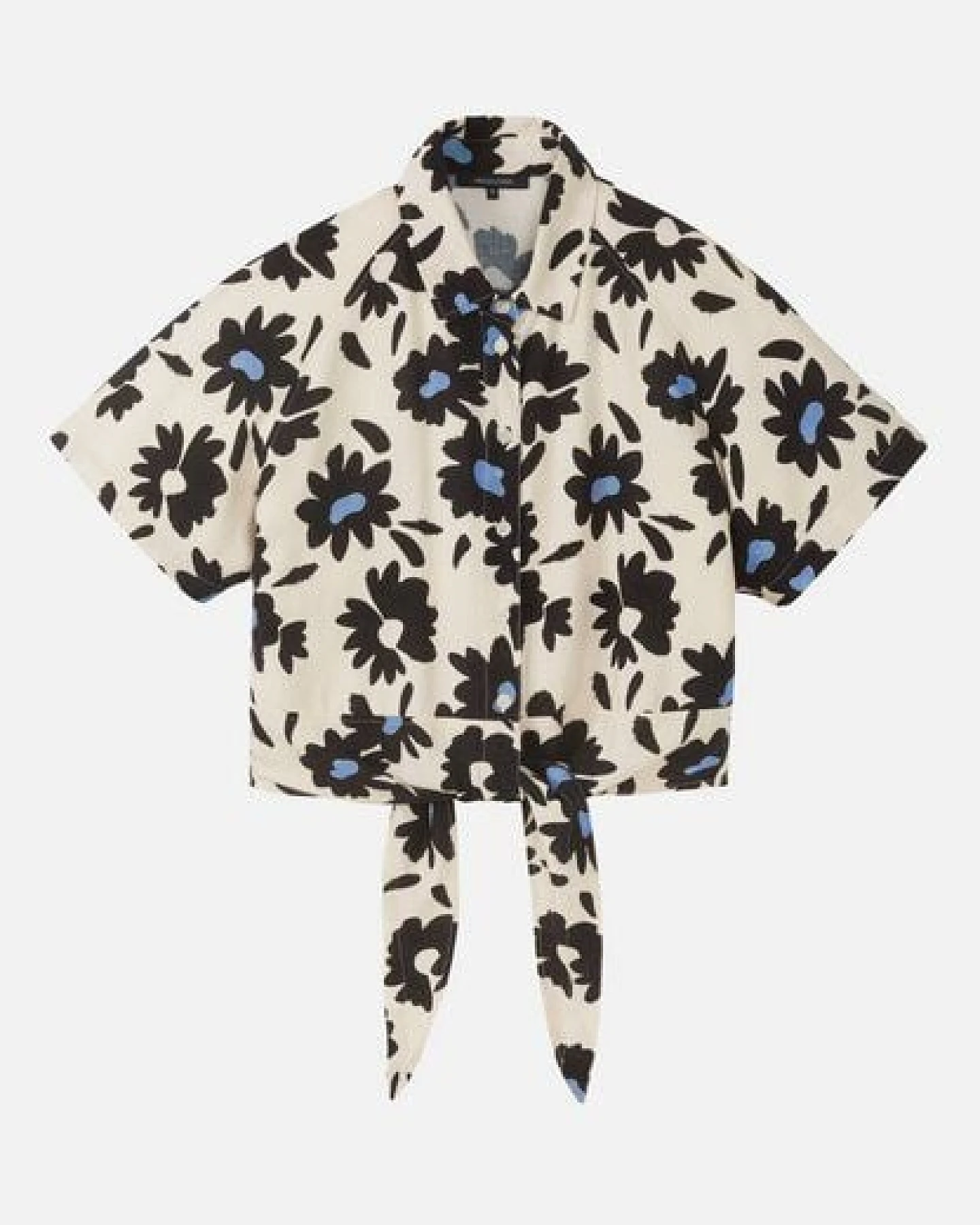 Damen Bluse aus Leinen und LENZING ECOVERO Viskose Mix - OCRA BLOOM - recolution – Ansicht 2