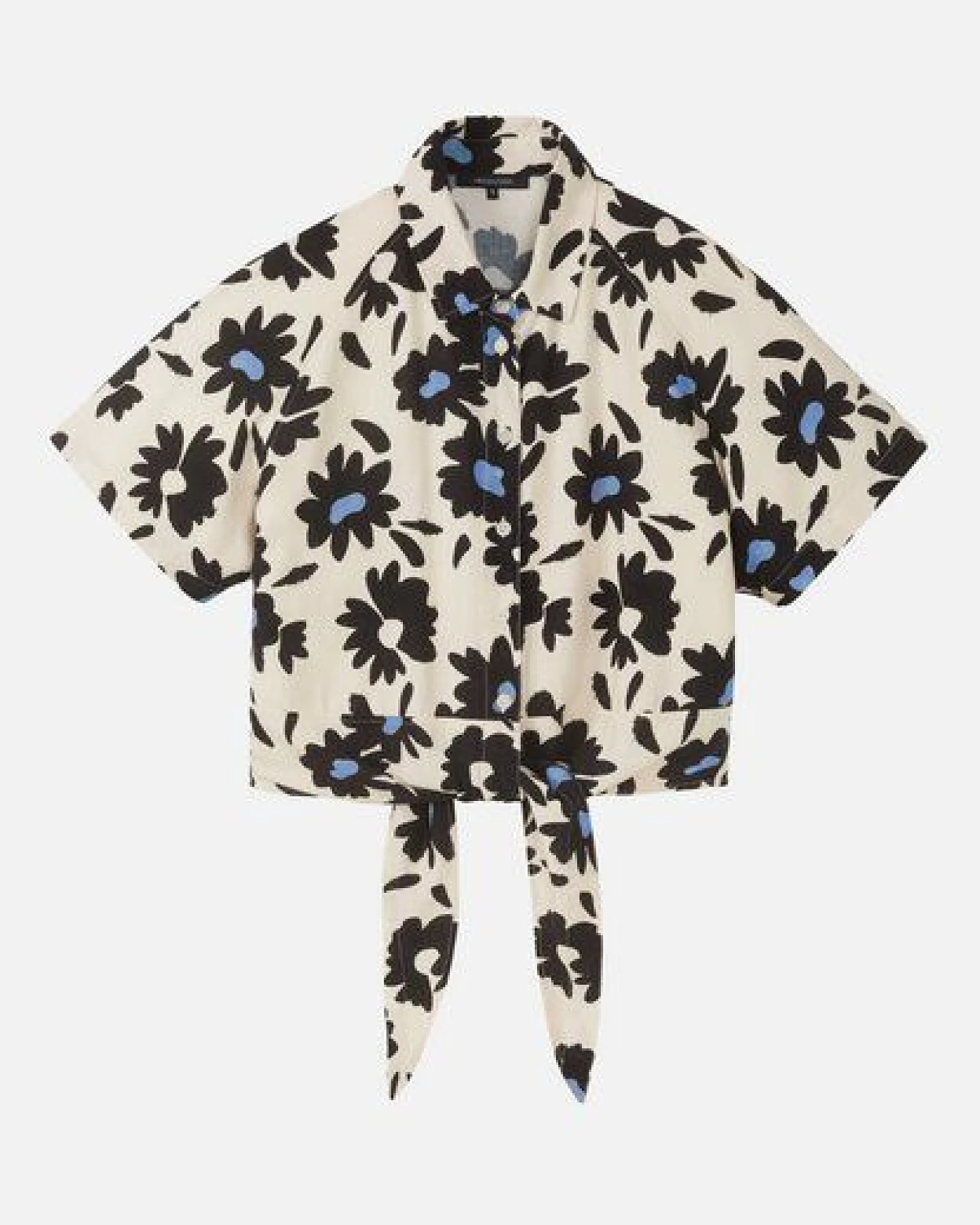 Damen Bluse aus Leinen und LENZING ECOVERO Viskose Mix - OCRA BLOOM - recolution – Ansicht 2