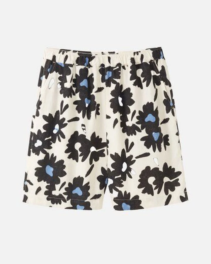 Damen Shorts aus Leinen und LENZING ECOVERO Viskose Mix - FIR BLOOM - recolution