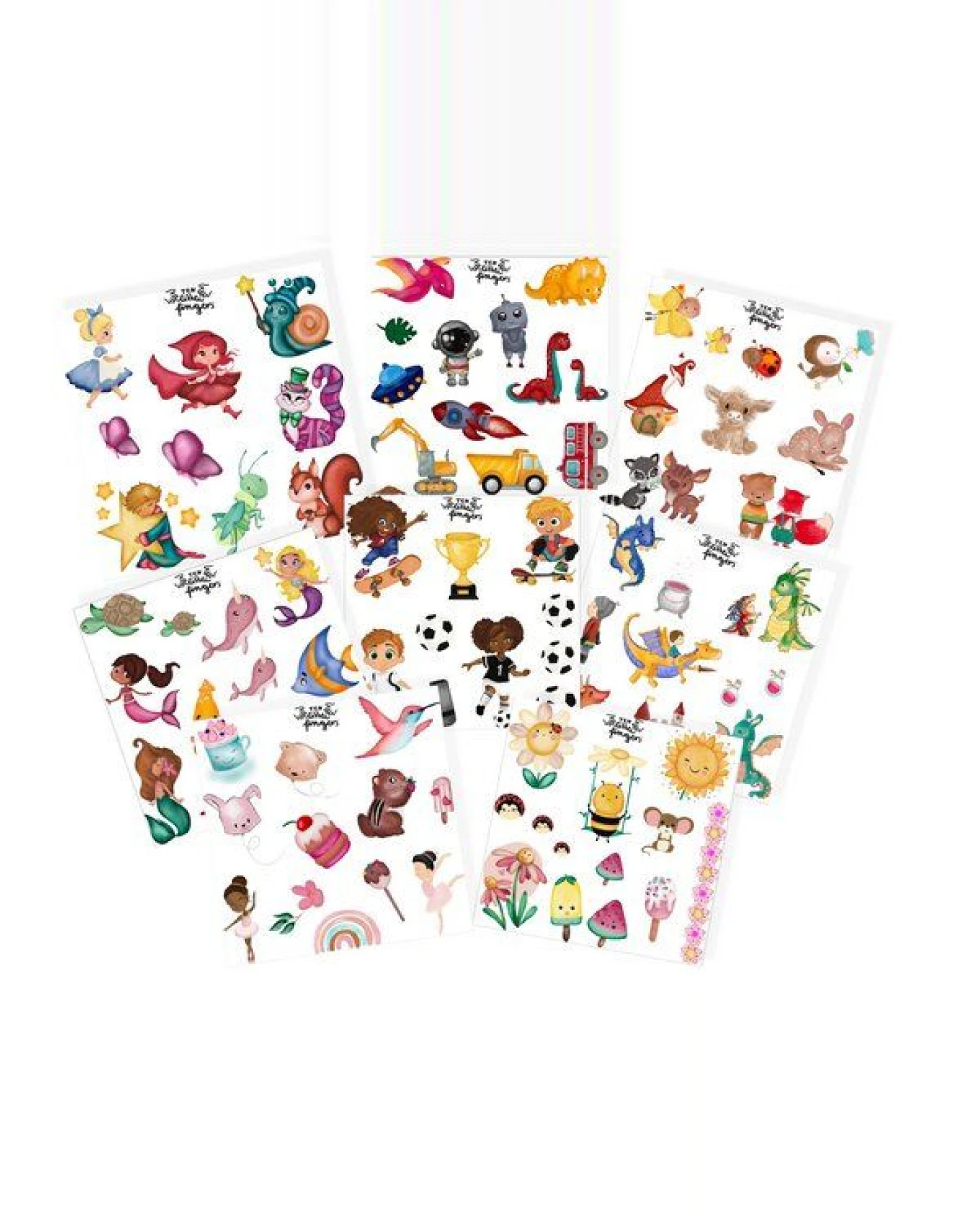 ten little fingers Stickerbögen Aufkleber-Sticker - wiederablösbar & Motive frei wählbar – Ansicht 3