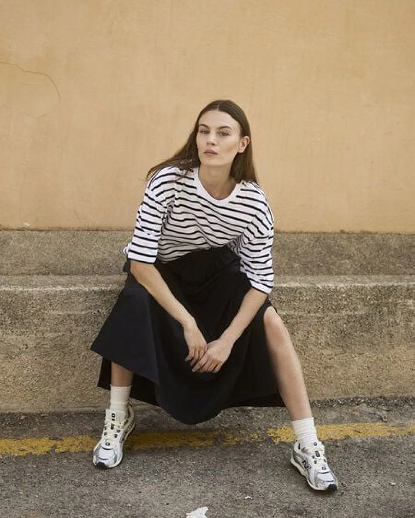 WOTE Damen Oversized Streifen T-Shirt aus Bio-Baumwolle – Ansicht 4