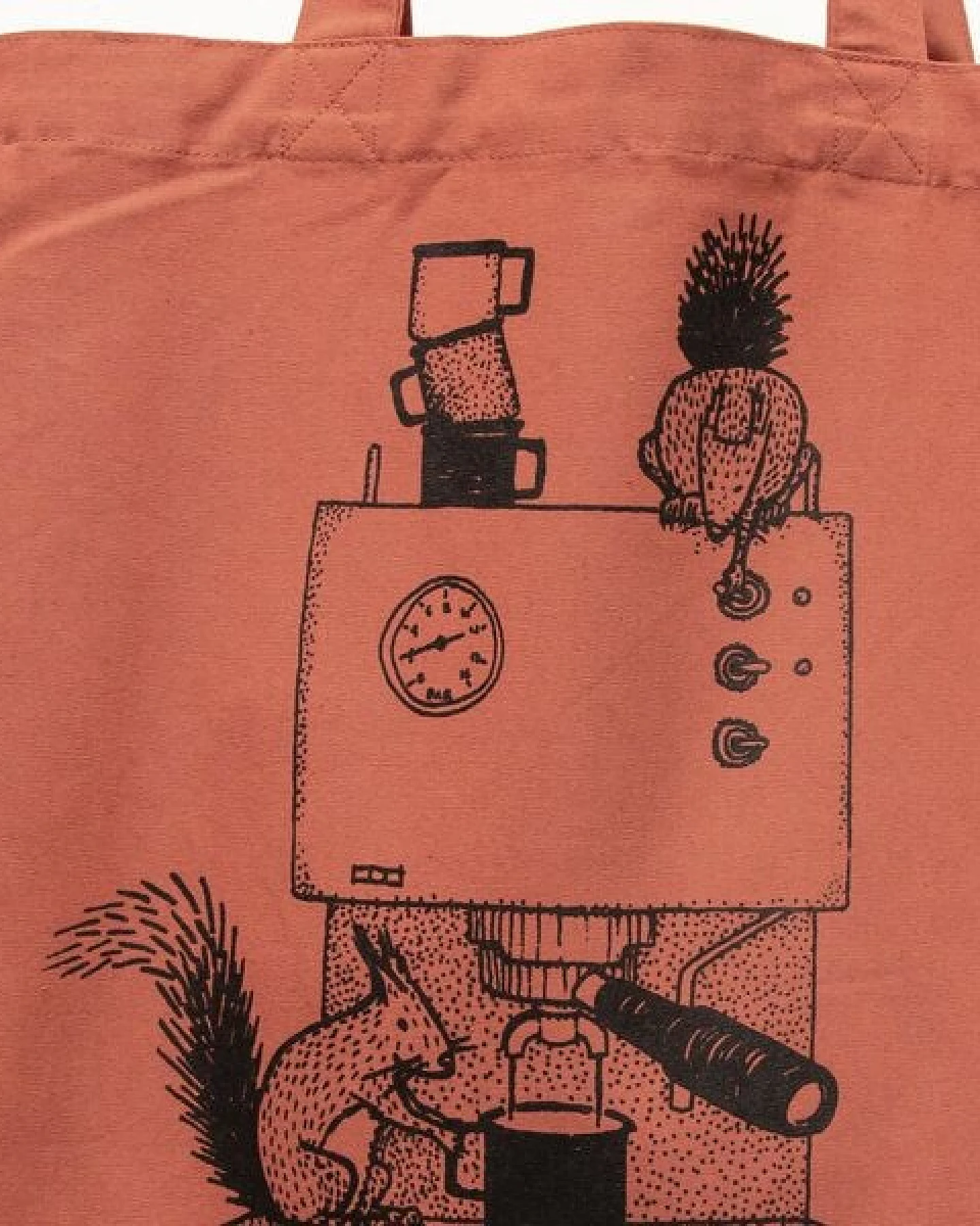 Cmig Kaffeehörnchen Tote Bag / Jutebeutel mit Kaffe und Eichhörnchen – Ansicht 3