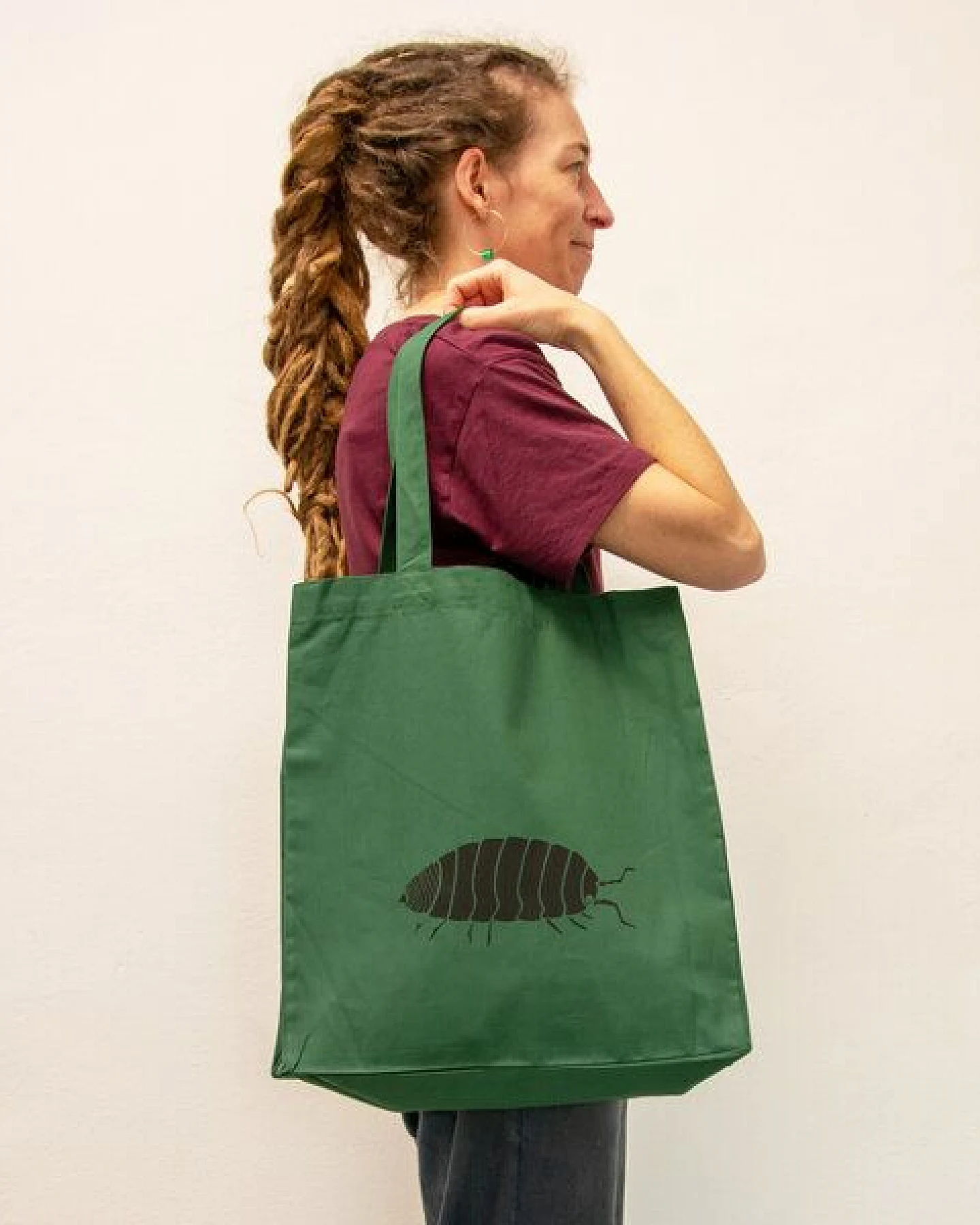 Cmig Assel Tasche / Jutebeutel in bottle green – Ansicht 4