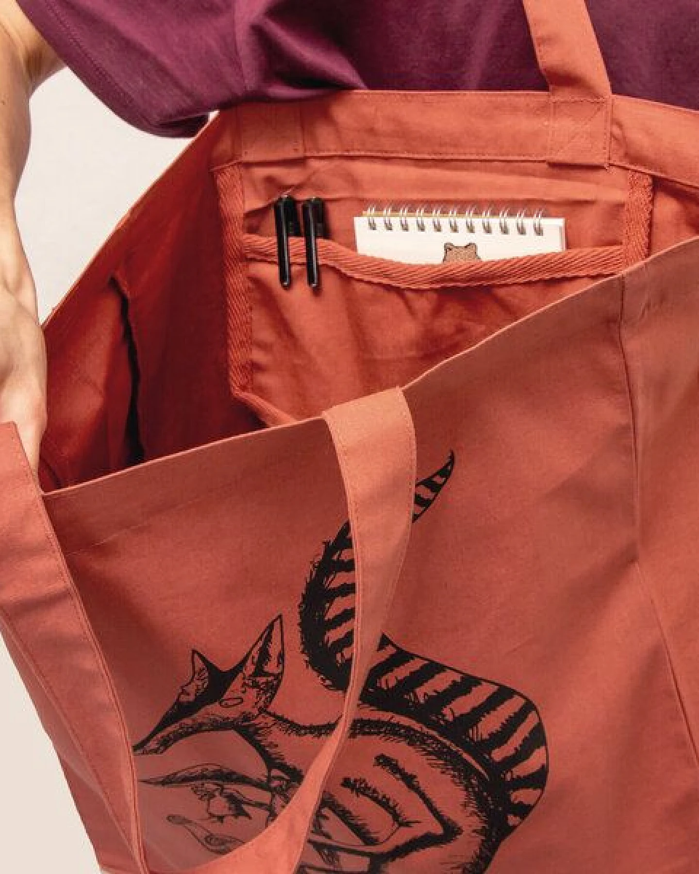 Cmig Duchs Tasche / Jutetasche für Vegetarier – Ansicht 2
