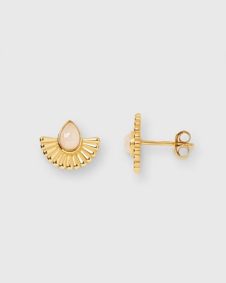 fejn jewelry Ohrstecker 'half sun' in Sonnenform