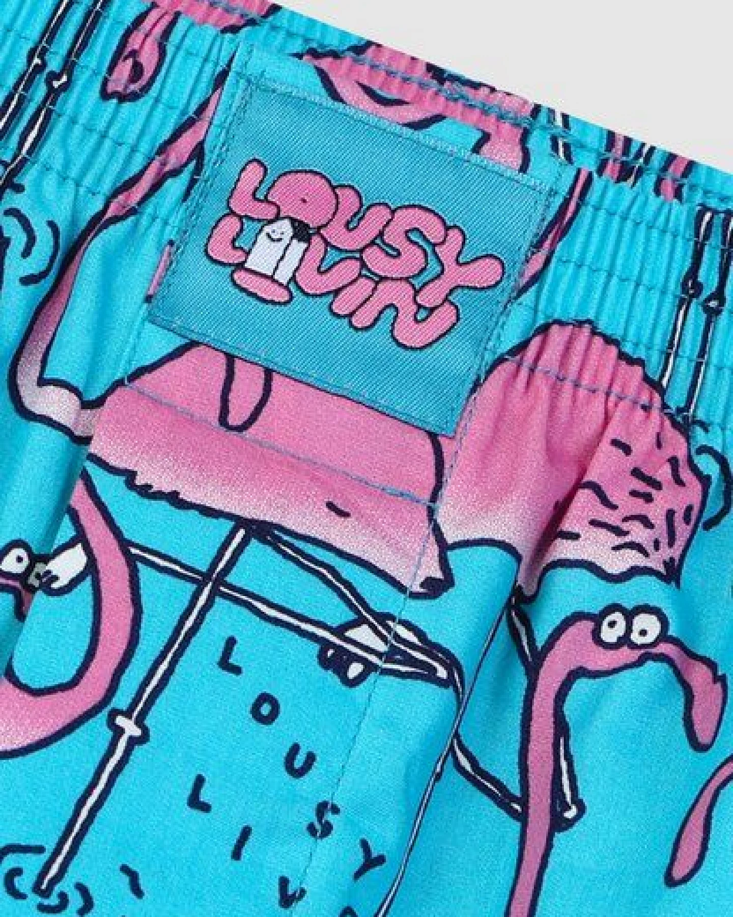 Lousy Livin Weite Boxershorts FLAMINGO aus 100% Bio-Baumwolle – Ansicht 3